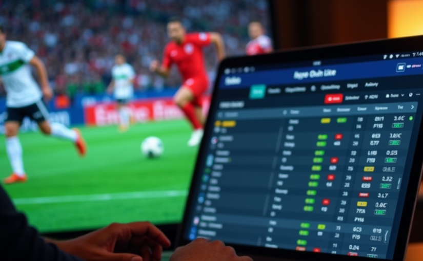 Pemain fokus menganalisis taruhan live Sbobet